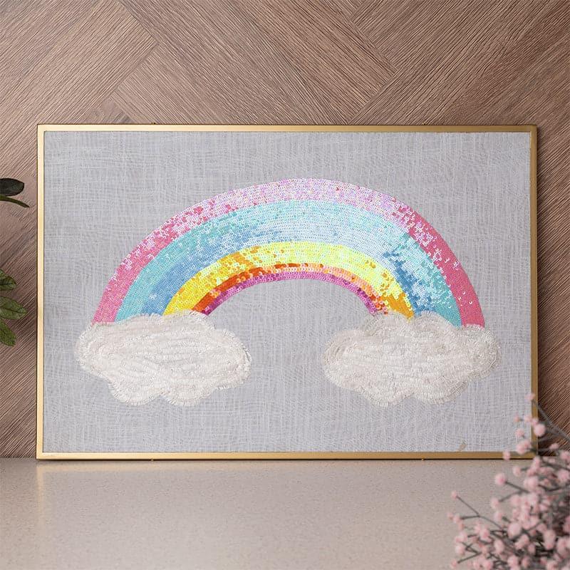 Hue Harmony MDF & Fabric Wall Accent - Rainbow Collection