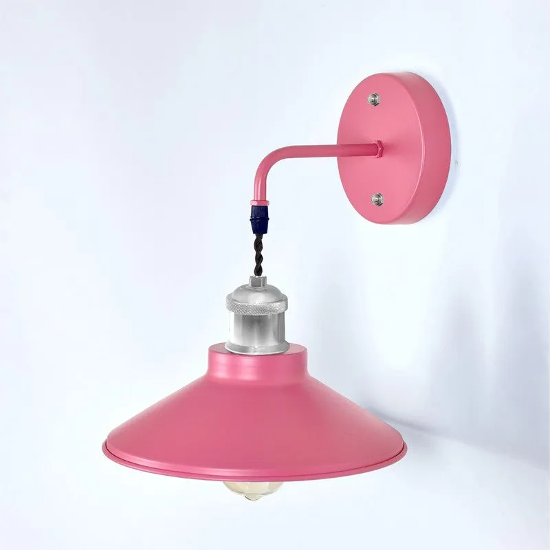 ZenithAura Multi-Choice Metal Wall Lamp - Pink & Silver media 4