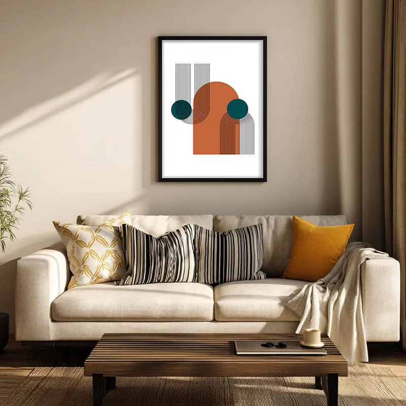 Zenith Canvas Wall Painting With Black Frame media 1