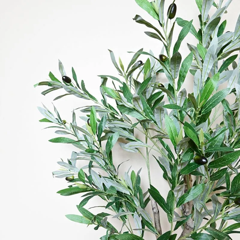 Olivara Artificial Olive Tree With Black Plastic Pot - 145 cm (4.8 ft) media 4