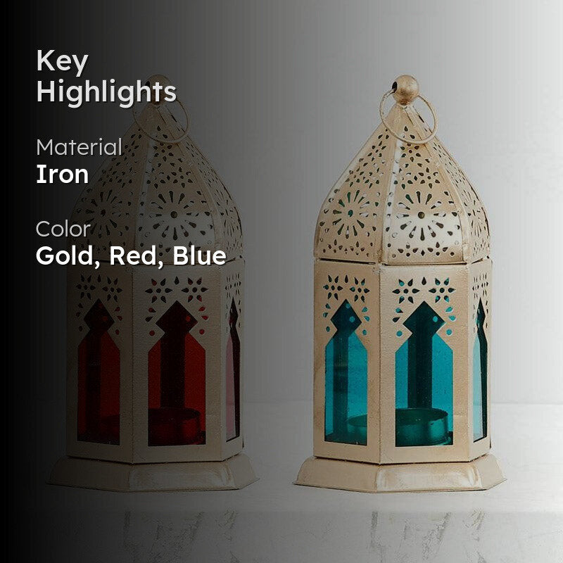 Frusa Morrocan Lantern Tealight Candle Holder - Set Of Two media 2
