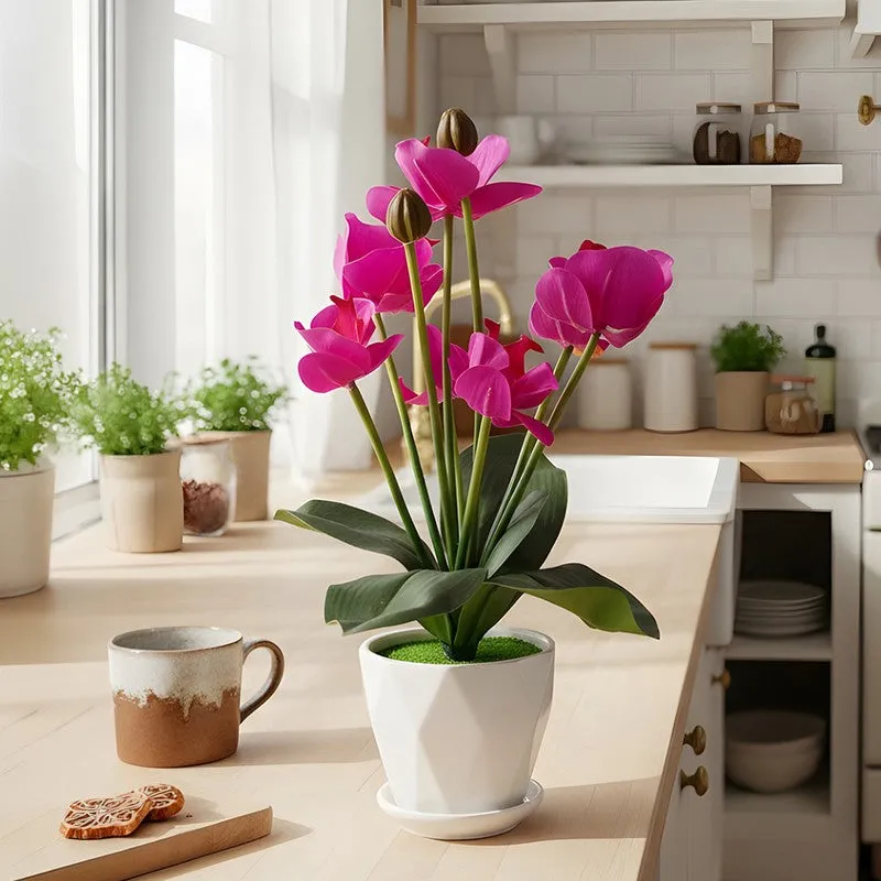 AarviDecor Vivid Bloom Silk Artificial Plants media 6