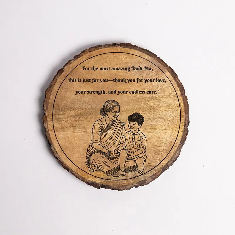 Most Amazing Dadi Wood Showpiece - Round media 5