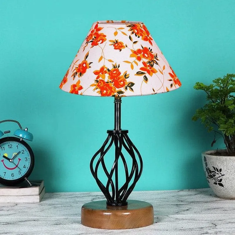 Floral Georgia Fabric Table Lamp - Multicolor media 3