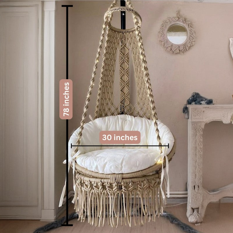 Clyra Macrame Swing Chair media 6