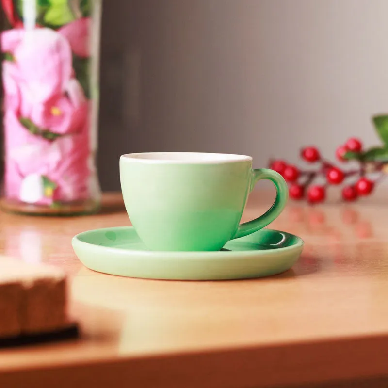Blush & Brew Cup &Saucer (Mint/100 mL) - Two Piece Set media 3