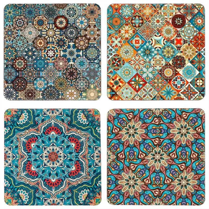 Zellij Square Coaster - Set Of Four media 3