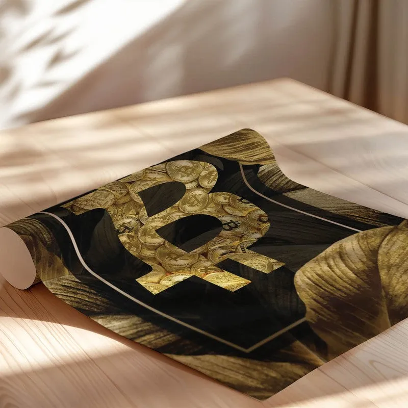 Golden Crypto Bloom Wall Poster media 7