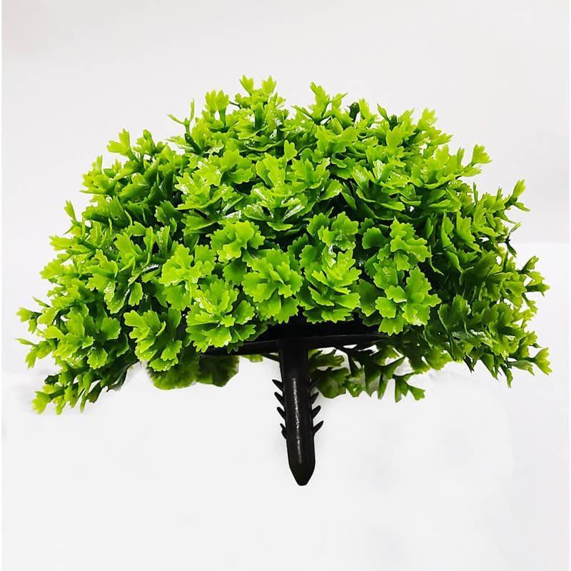 Faux Green Bush In Metal Pot (13 cms) - Set Of Two media 5