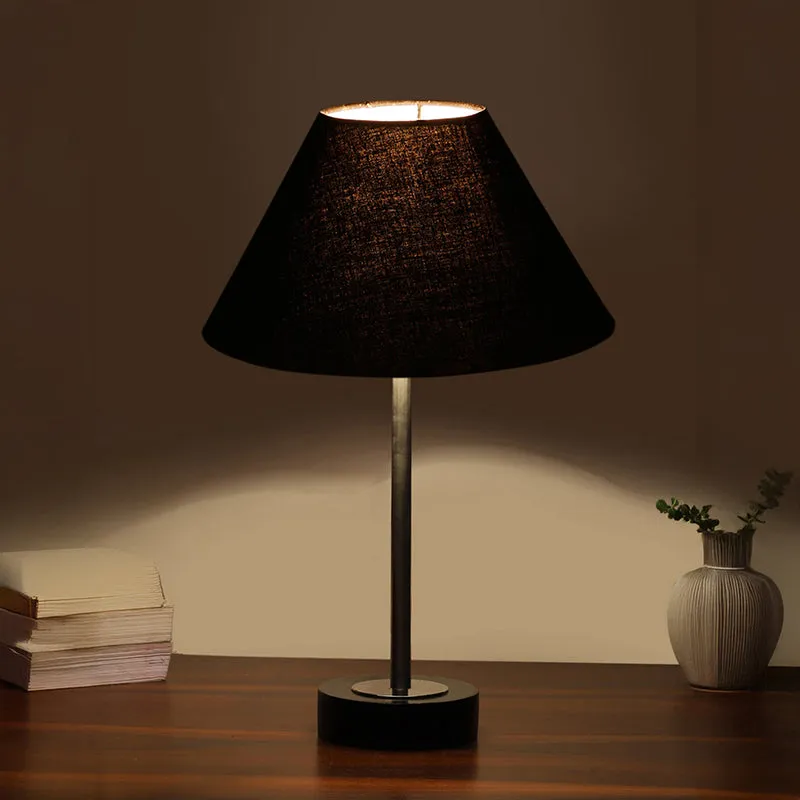 Cotin II Rodin Wooden Table Lamp - Black,Silver media 1