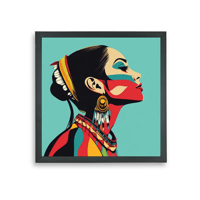 Neon Femme Wall Art With Resin Frame media 7