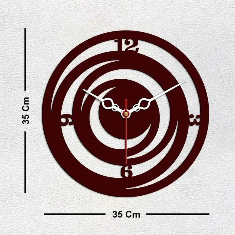 Spiral Loop Wooden Wall Clock media 6