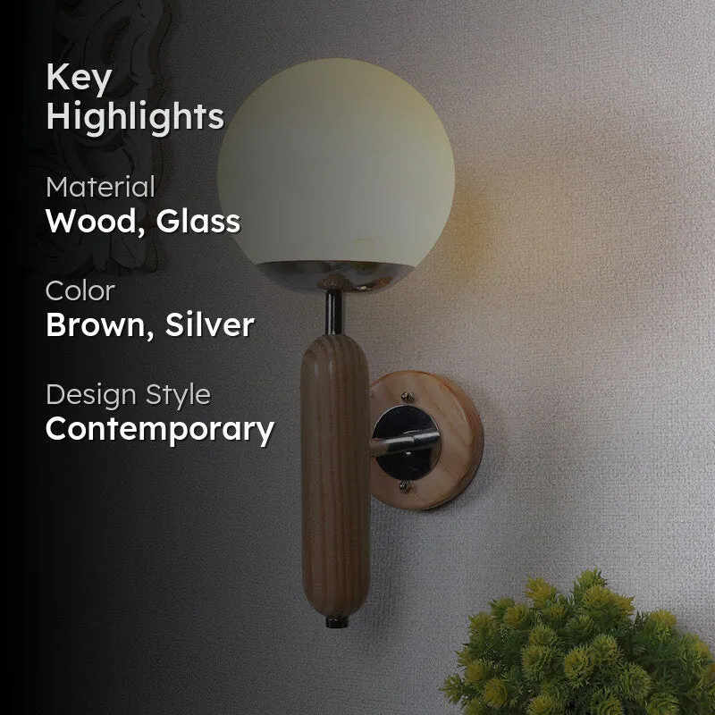 Moonette Wooden Wall Lamp media 2