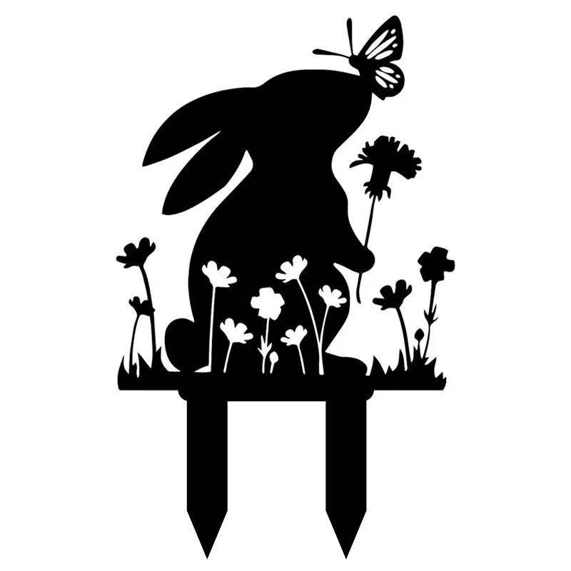 Rabbit Play Garden Stake media 3