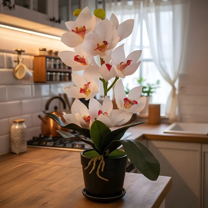 AarviDecor Snow Petal Silk Artificial Plants media 5