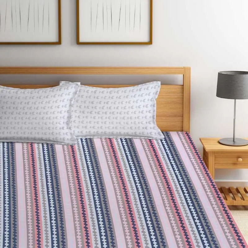 Harmony Hues Fitted Microfiber Bedsheet - 300 GSM media 4