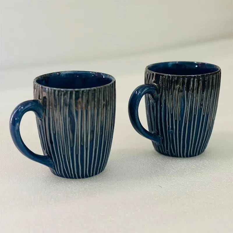 Hipashi-Mug Ceramic Coffee Mug (300 mL Each) - Set of Two media 3