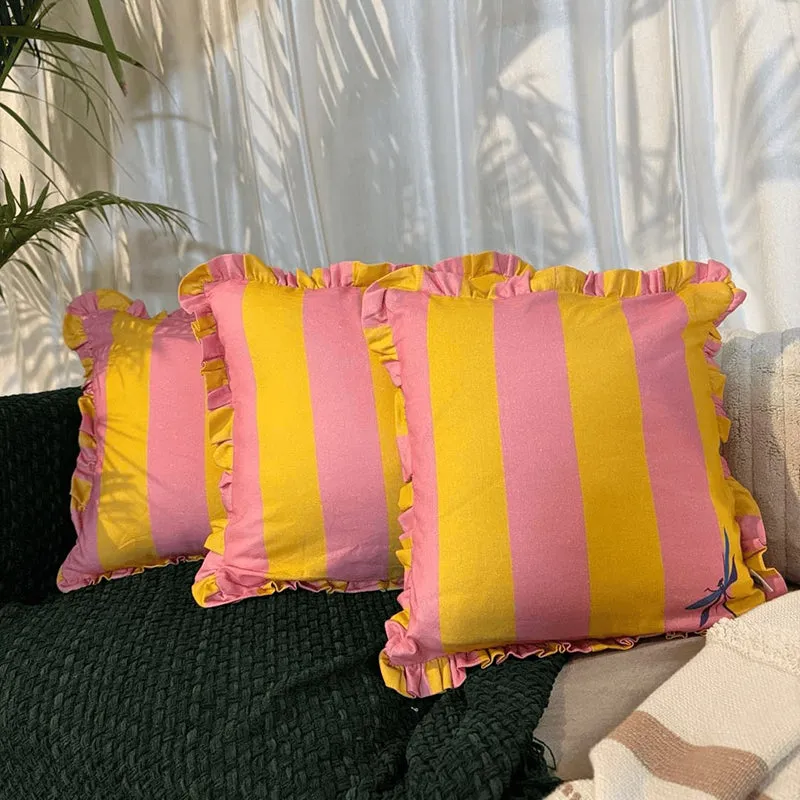 Stripe IV Cotton Cushion Cover - Set Of Three media 2