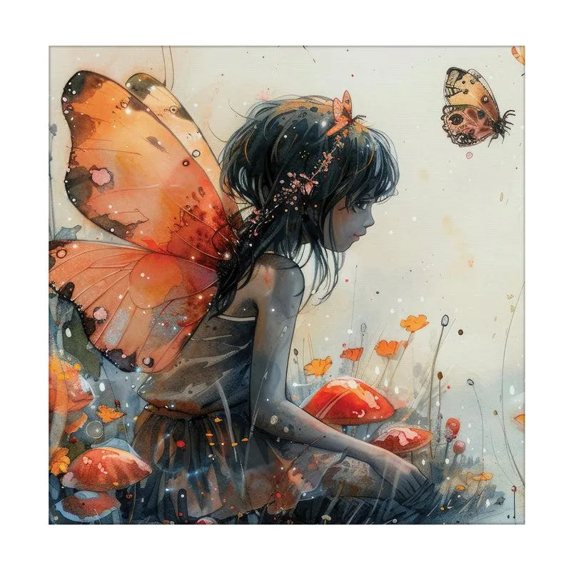 Butterfly Angel Canvas Wall Art media 5