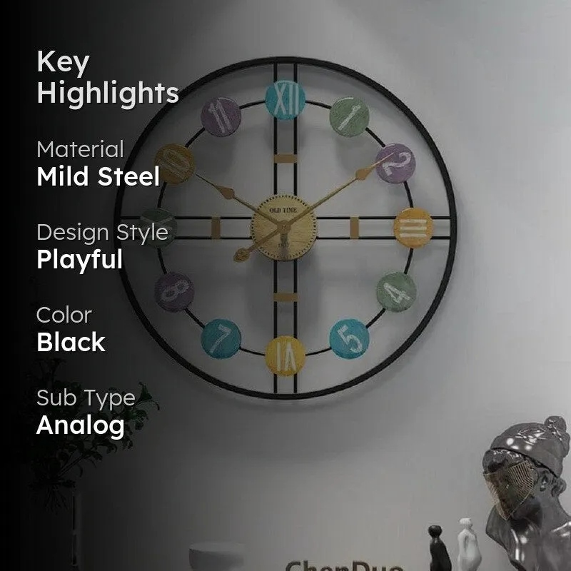 Dialy Silent Wall Clock - Black media 2