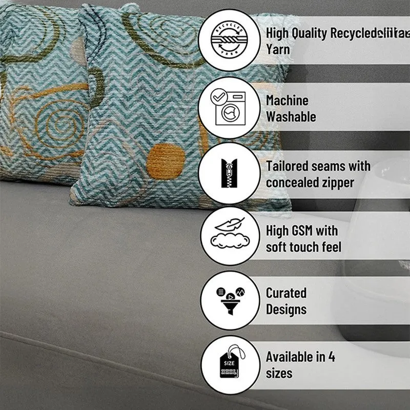 BlossomTrail Cushion Cover - Teal media 6