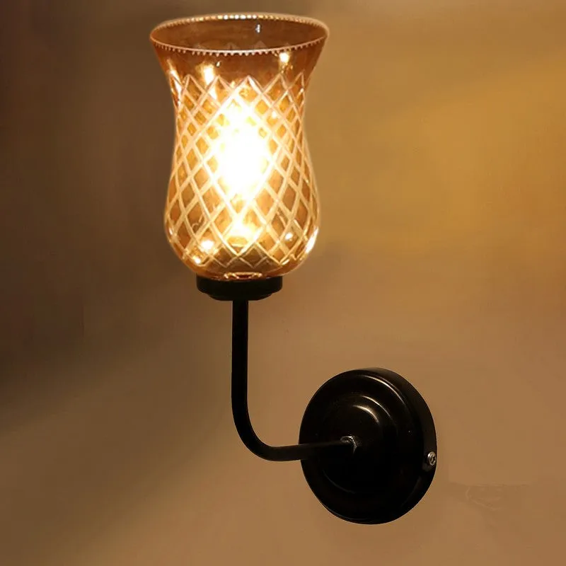 Amber Shine Glass Wall Lamp media 6