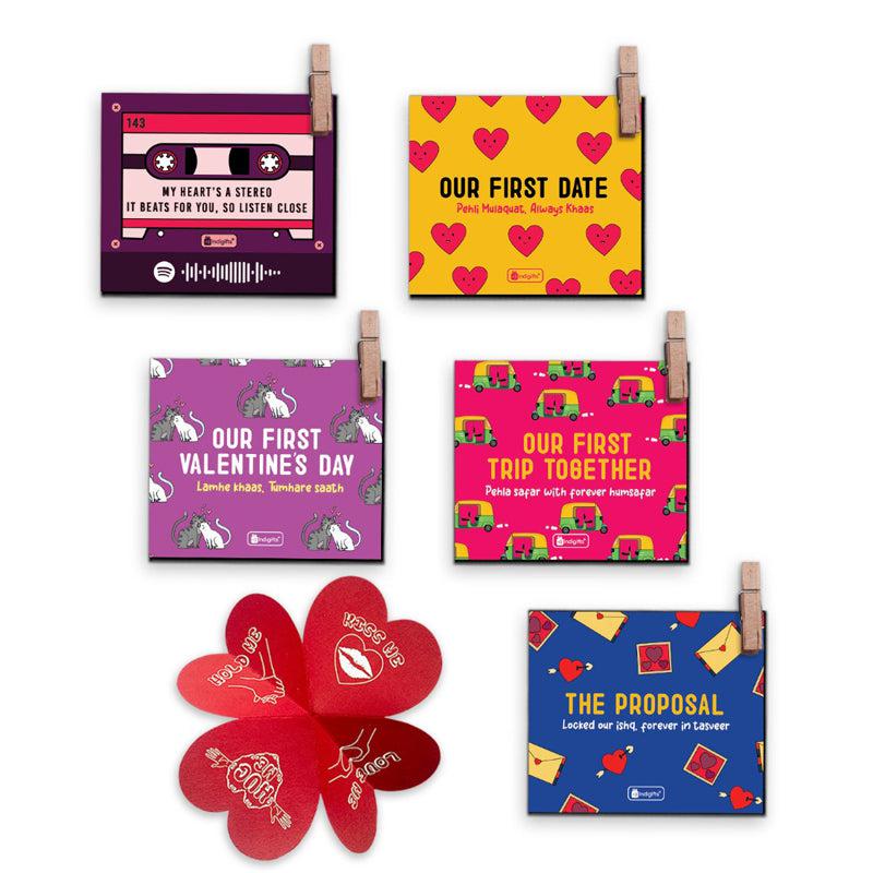 Love Story Fridge Magnet - Set Of Six media 5