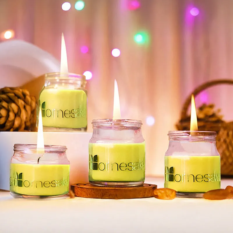 Cenote Scented Candle (Lemongrass/Yellow) - Set Of Four media 3
