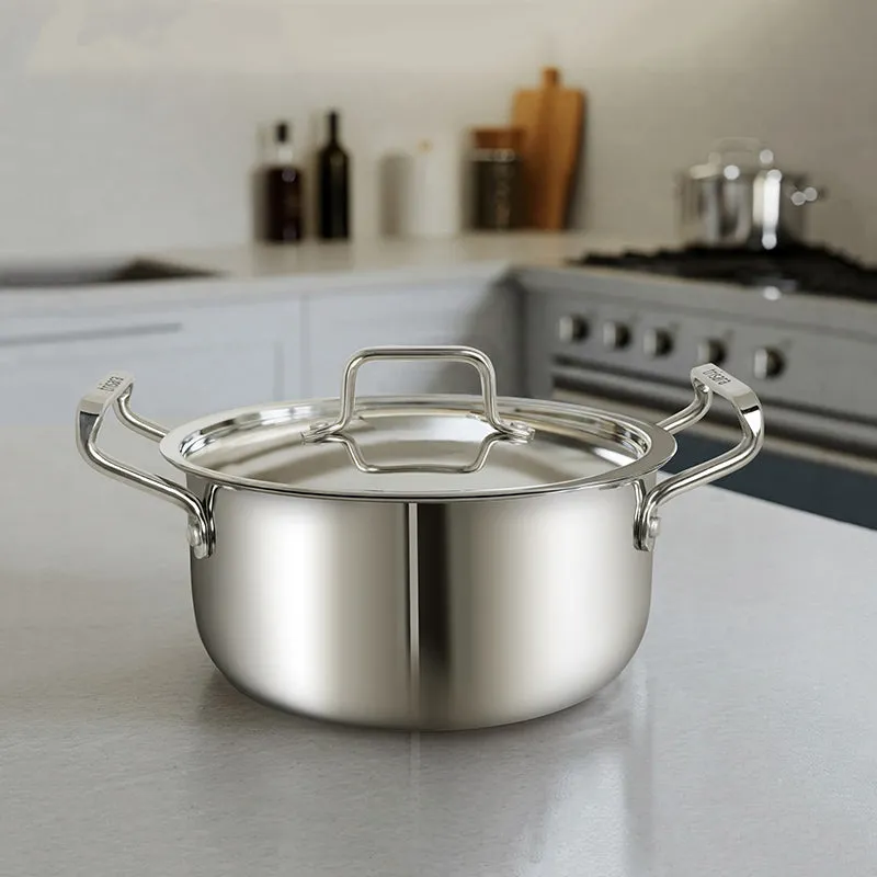 Core Craft Triply Cooking Pot With Lid - 3000 mL/9 Inch media 3