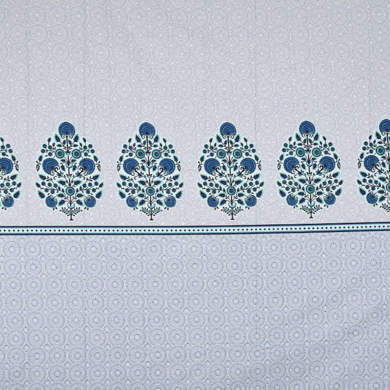 Awana Ethnic Cotton Bedsheet (Blue) - 210 TC media 6