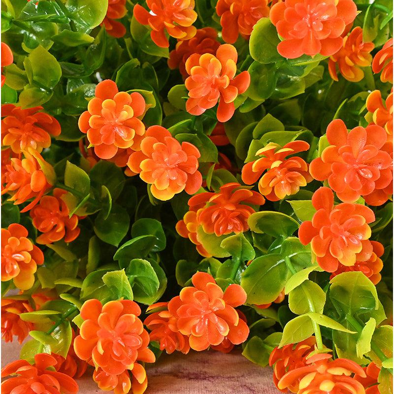 Faux Kalanchoe Flower Stick (Red) - Set of Five media 3