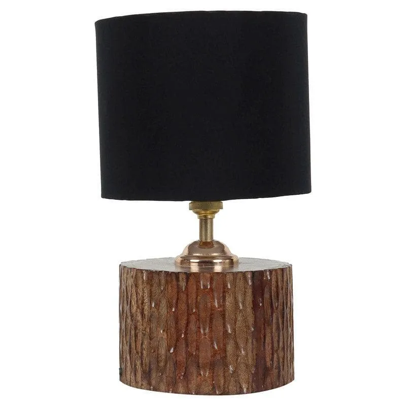 Blace Dori Fabric Table Lamp - Black,Brown media 4