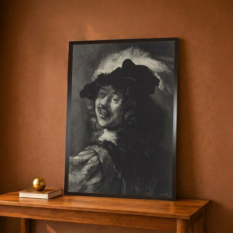 Rembrandt Laughing Canvas Wall Painting - 9 x 12 Inches