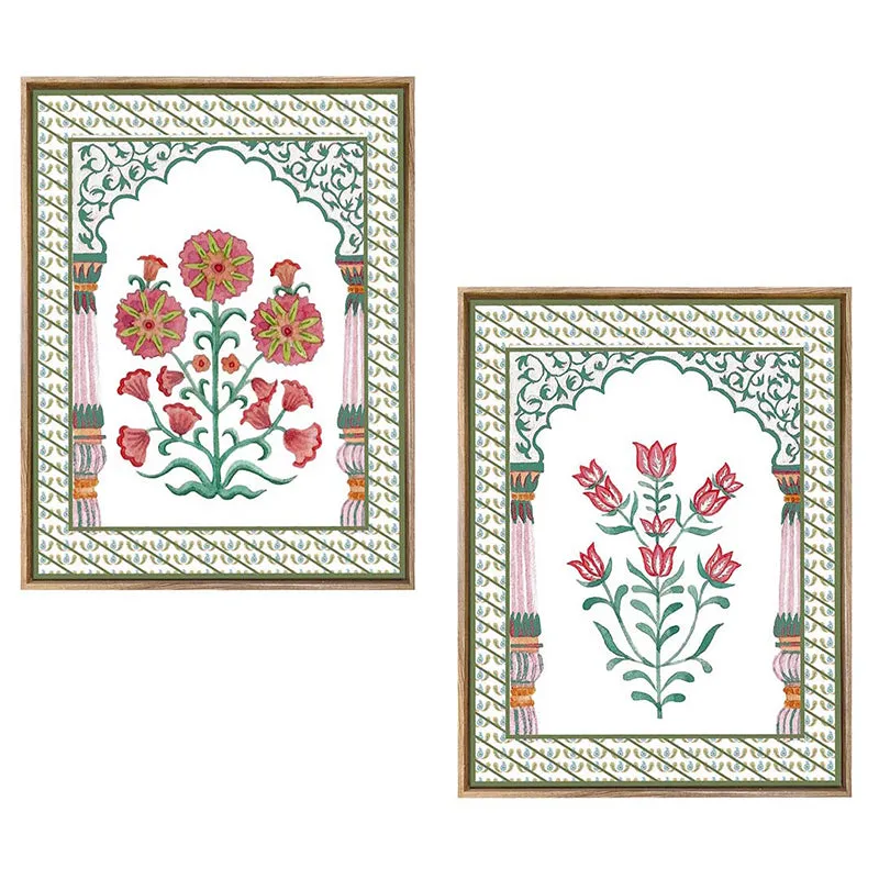 Nazneen Ethnic Canvas Wall Art - Set Of Two media 5