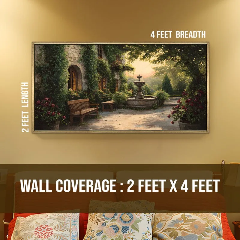 Garden Solace Canvas Wall Painting With Frame media 9