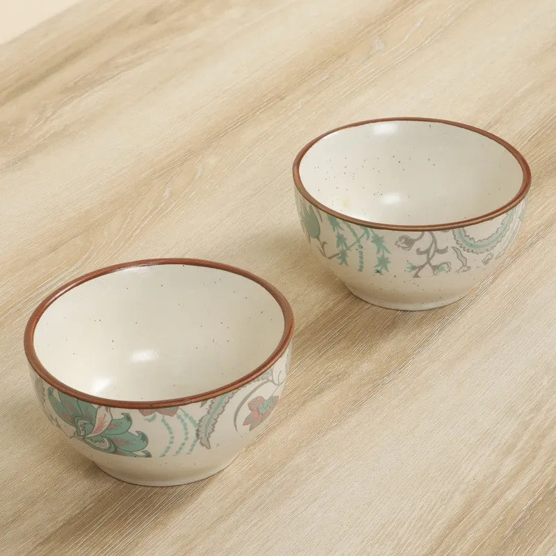 Ceramic Snack Bowls (Multicolor,200 mL Each) (200 Ml) - Set Of Two media 3
