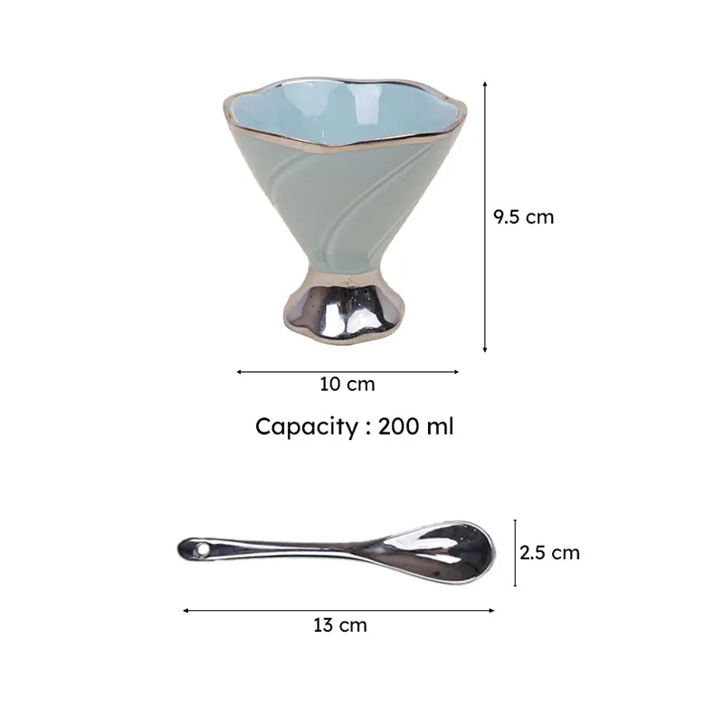 Abriya Blue Ice Cream Cup (200 ML) - Twelve Piece Set media 8