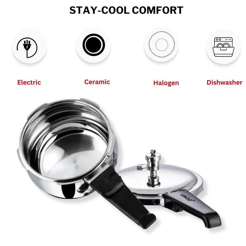 Vinod Morvex Pressure Cooker Stainless Steel - 2500 mL media 5