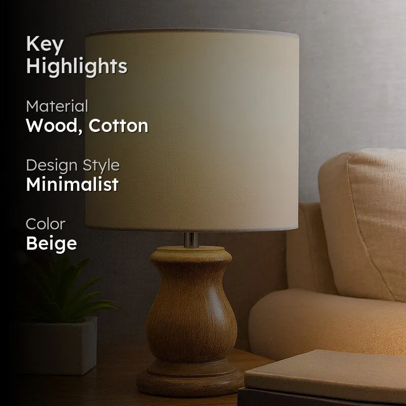 SolidAura Wooden Table Lamp media 2