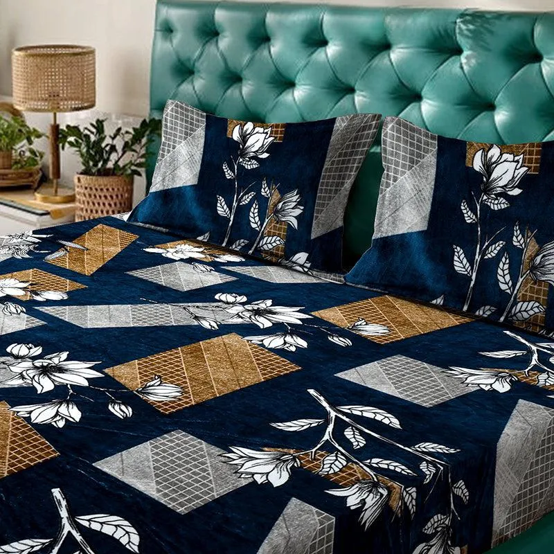 Mohaka Floral Fleece Bedsheet - 280 GSM media 4