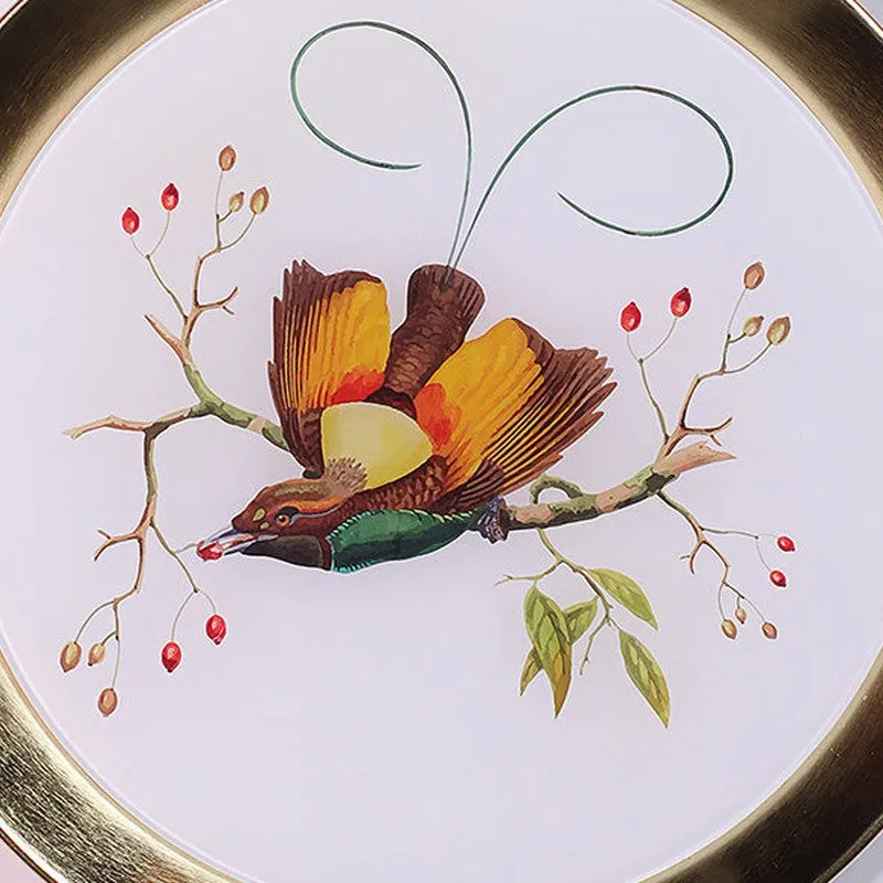 Crimson Petals Enamel Wall Plate media 4