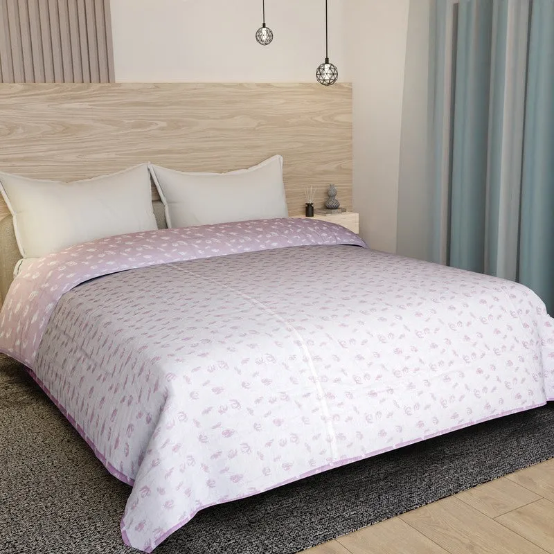 Petal Dots Printed Cotton Dohar (Pink,White) - 120 GSM media 3