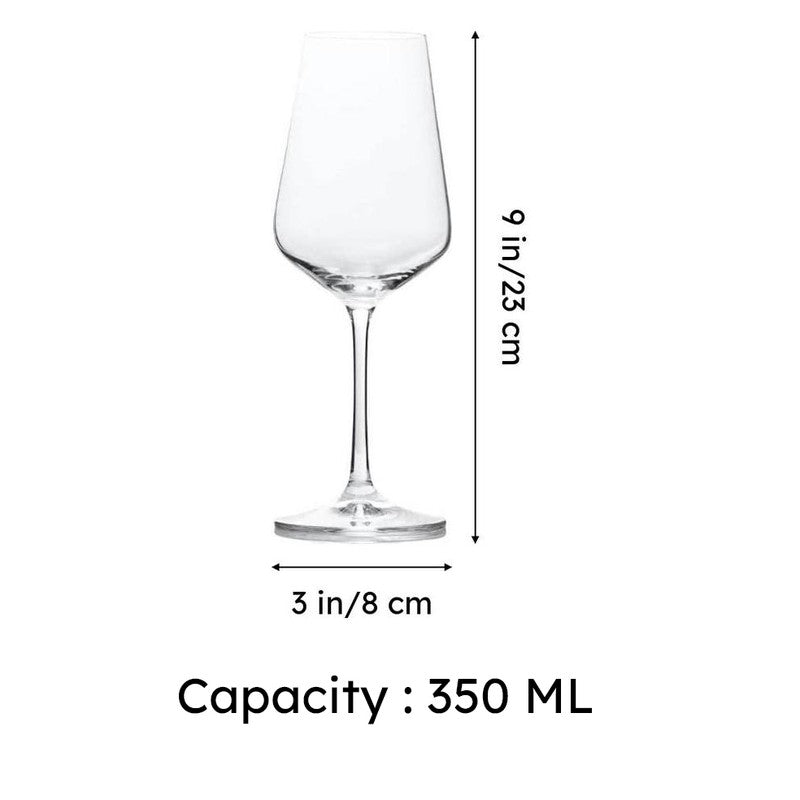 Stella Bohemia Crystal Red Wine Glasses (350 mL Each) - Set Of Six media 5