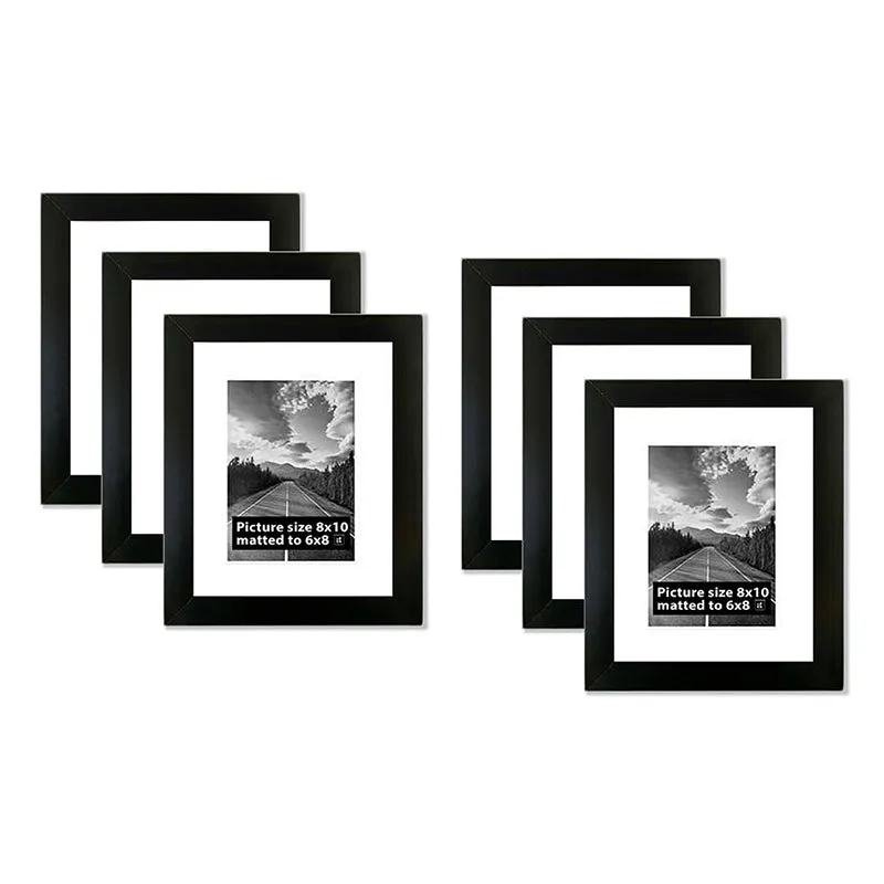 Willow World Rectangle Photo Frame (Black) - Set Of Six media 7