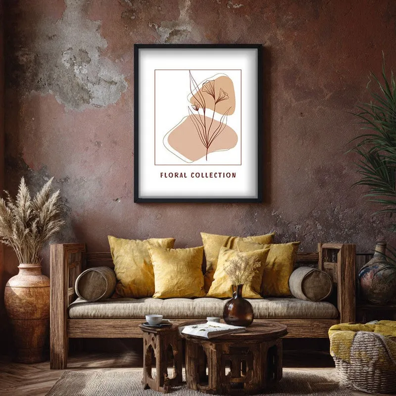 Soft Petals Canvas Wall Painting With Black Frame media 7