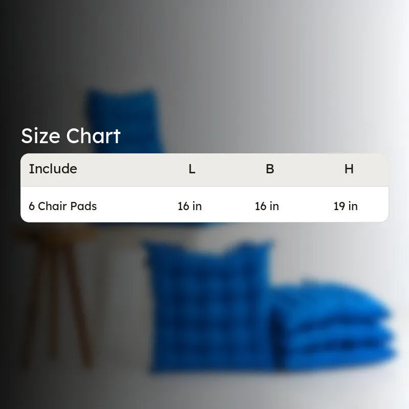 Savra Chair Pad (Blue) - Set Of Six media 6