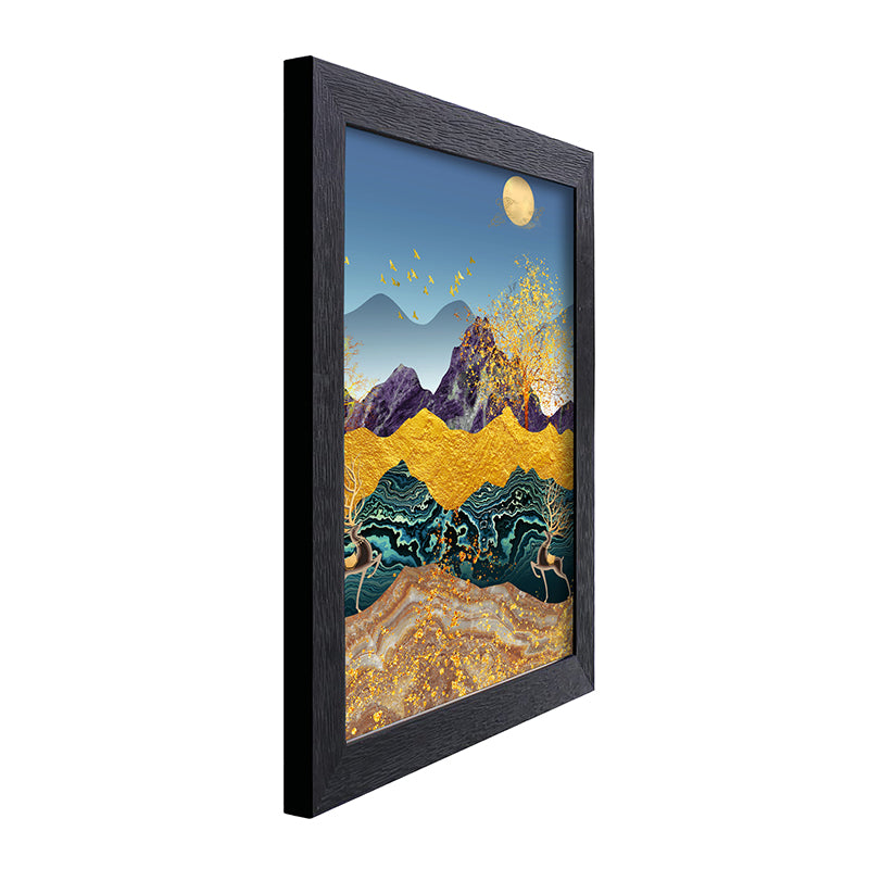 Glittery Landscape Wall Painting media 6