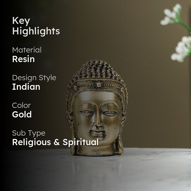 Zen Radiance Buddha Showpieces - Gold media 2