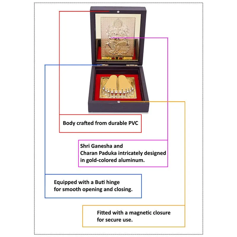 Rakshi Gift Set with Gold-Foiled Ganesha Accent - Three Piece Set media 7
