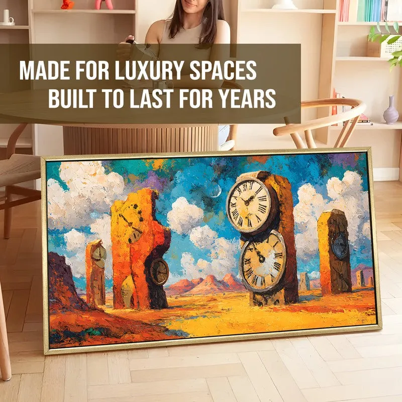 Temporal Echo Canvas Wall Painting With Frame media 5